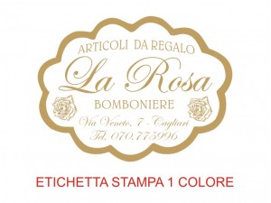 Etichette adesive per articoli da regalo e casalinghi (mm 49X36)   (cod.16L )
